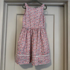 Girl’s Polo Ralph Lauren floral cotton seersucker dress 6x